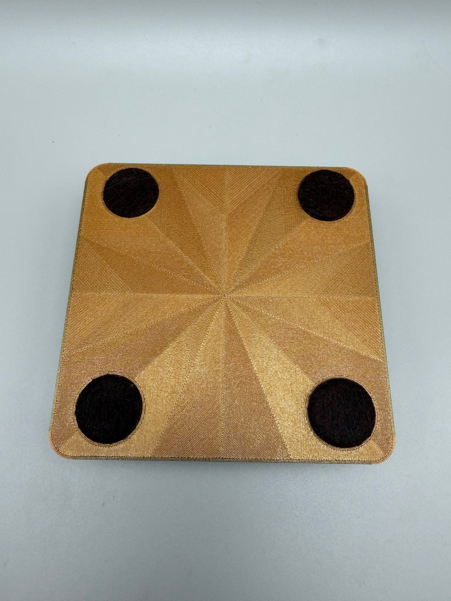 Black & Gold Dual-Color Coaster Holder for 100 mm Round Coasters