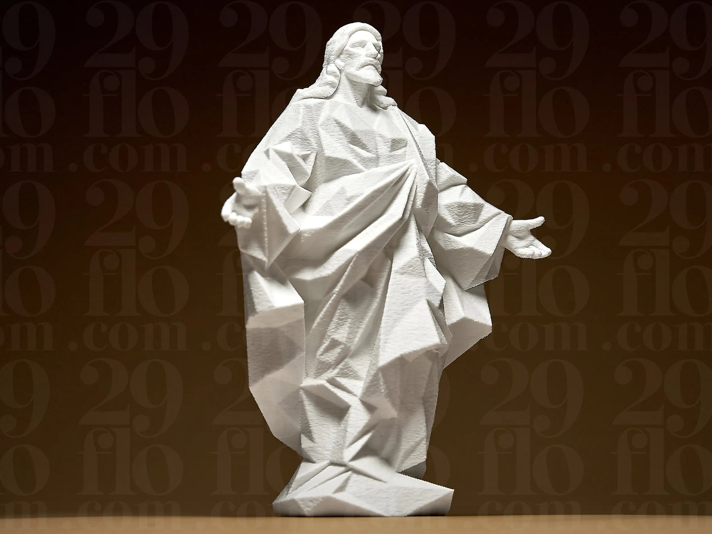 Geometric Jesus Statue