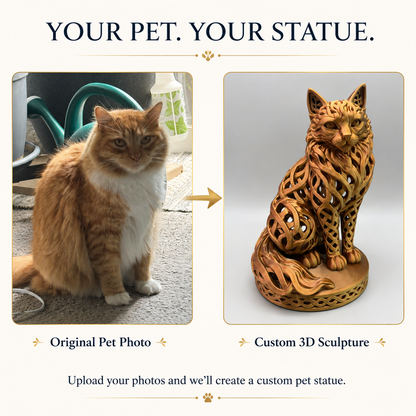 Custom Pet Statue – Created From Your Photos