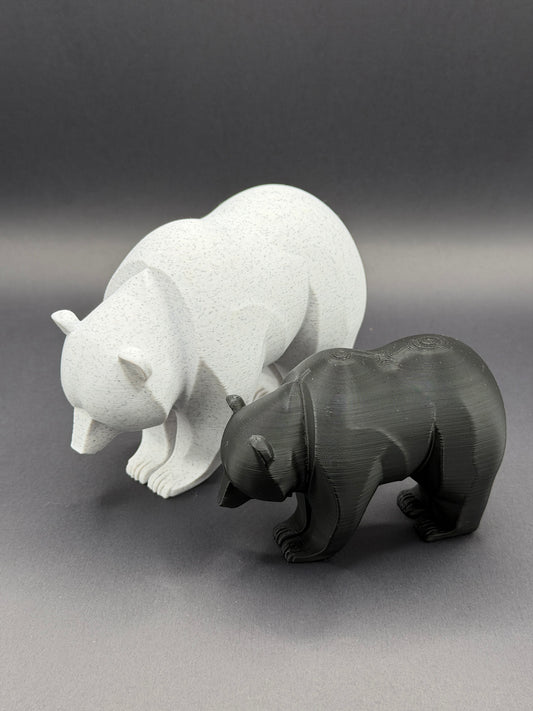 Minimalistically Designed Bear Sculpture