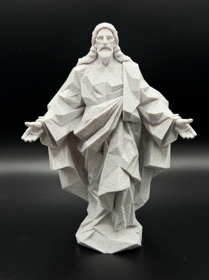Geometric Jesus Statue
