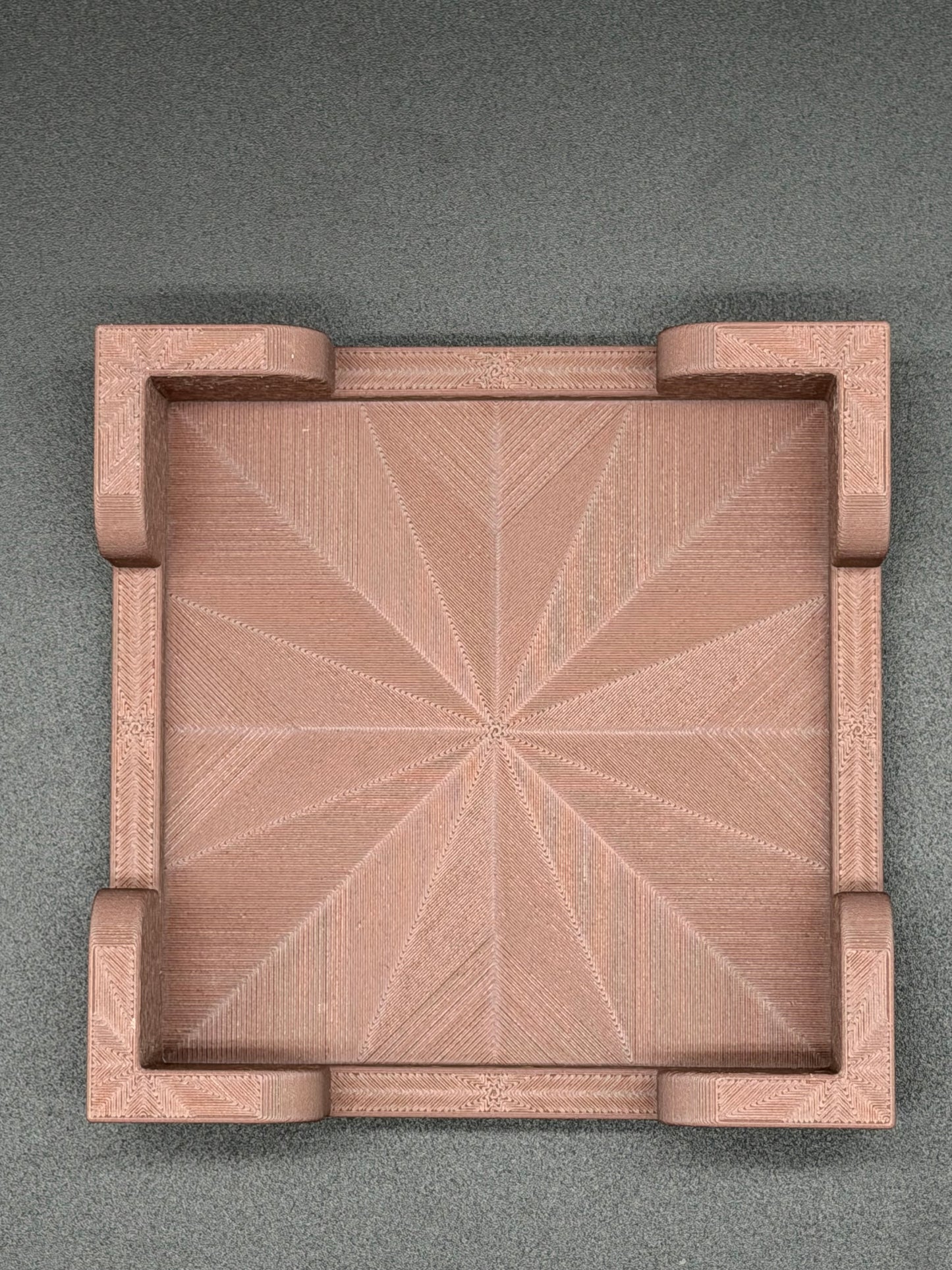 Black Walnut Wood PLA Square Coaster Holder for 100mm Coasters