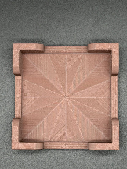 Black Walnut Wood PLA Square Coaster Holder for 100mm Coasters