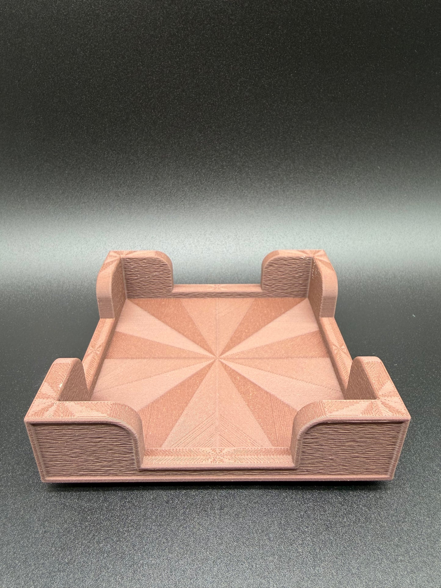 Black Walnut Wood PLA Square Coaster Holder for 100mm Coasters