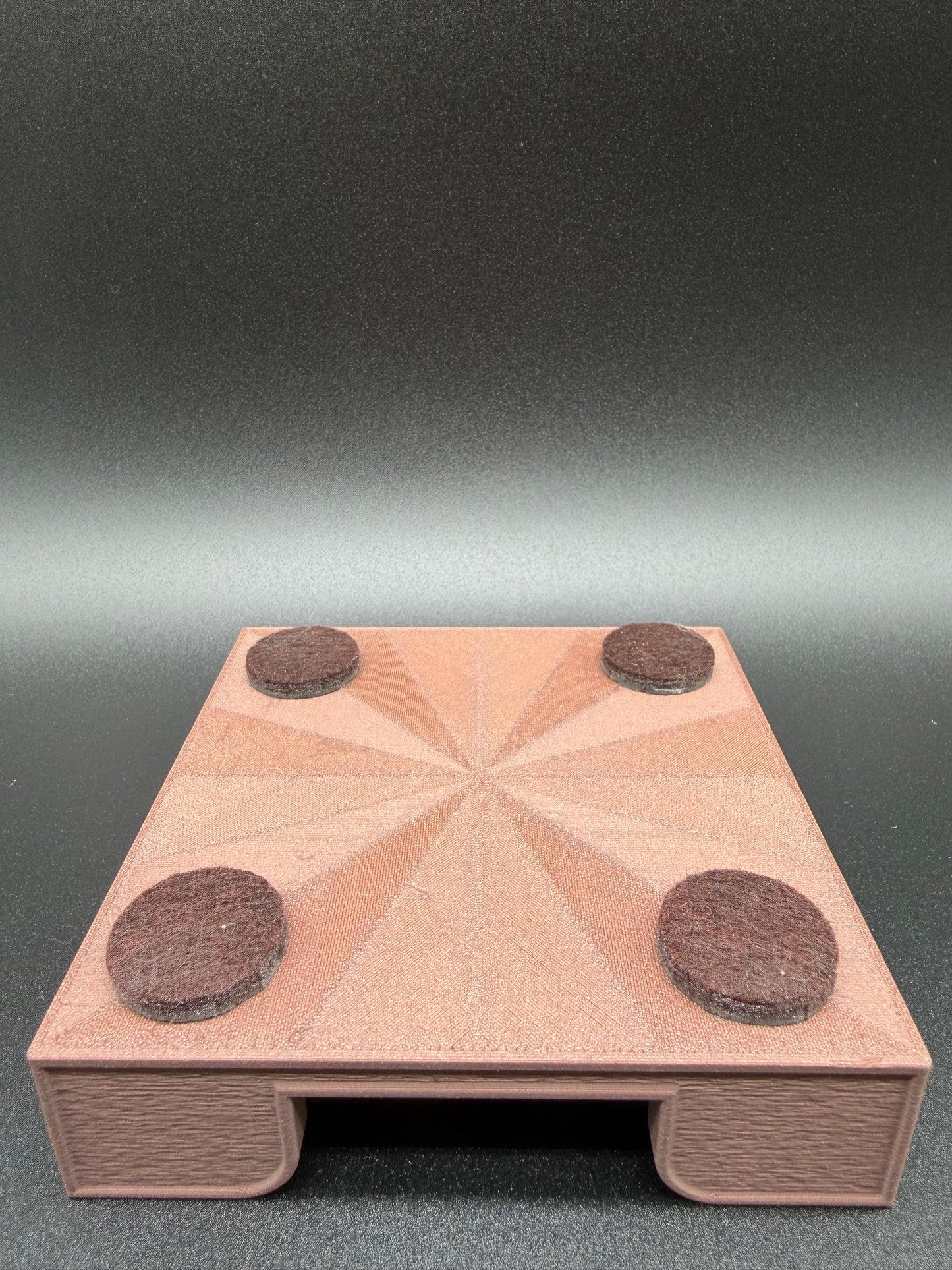 Black Walnut Wood PLA Square Coaster Holder for 100mm Coasters