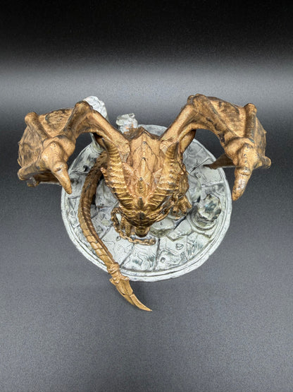 Hand-Finished Chained Fantasy Dragon Statue — 150mm Collectible