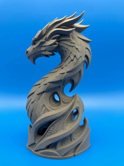 Ashen Dragon Guardian Statue Taylor 3D