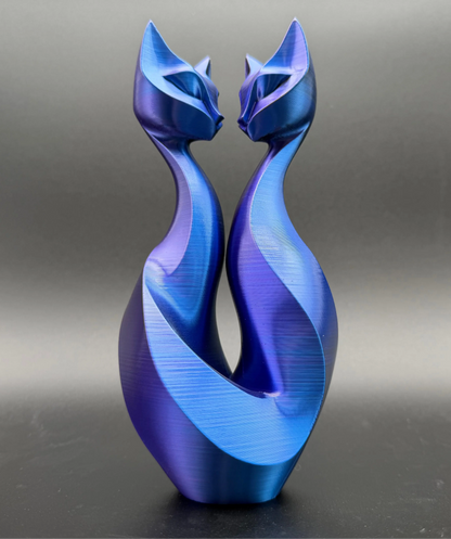 Cat Couple Sculpture Taylor 3D