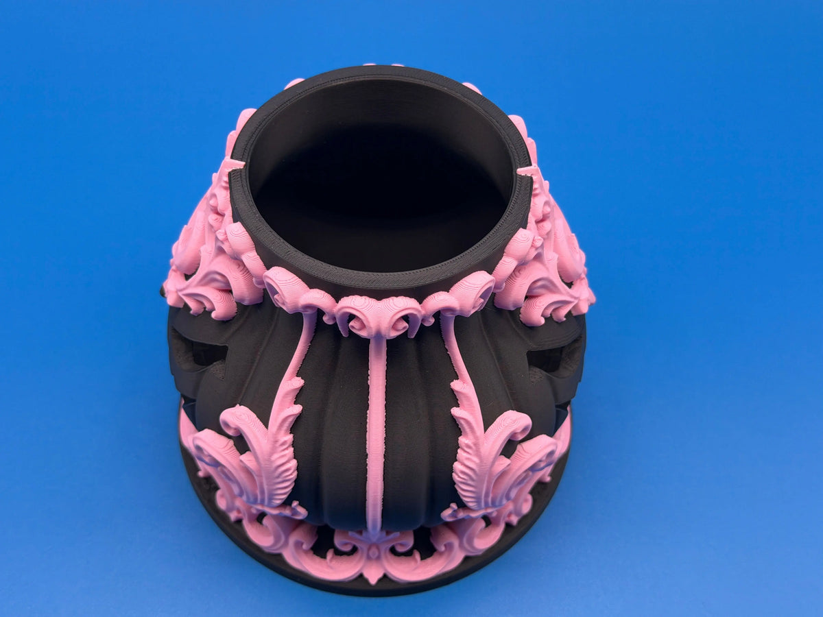 Gothic Celestial Moon Brush & Pen Holder – Black Silk PLA (Copy) Taylor 3D