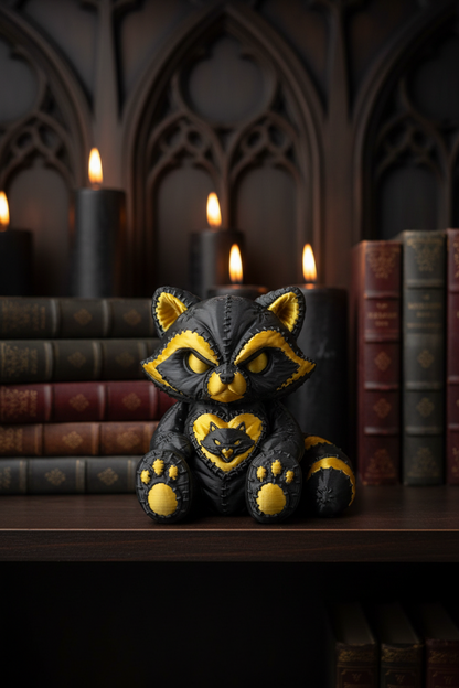 Stitchborn Raccoon – Gothic Raccoon Statue | 3D Printed Collectible