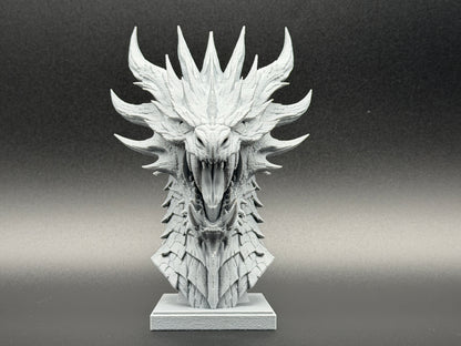 High-Detail Dragon Bust – Primer & Paint Ready