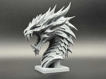 High-Detail Dragon Bust – Primer & Paint Ready