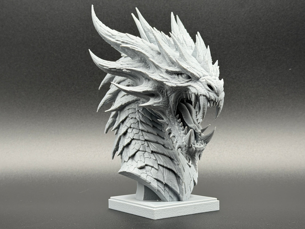 High-Detail Dragon Bust – Primer & Paint Ready