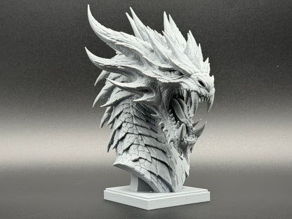 High-Detail Dragon Bust – Primer & Paint Ready