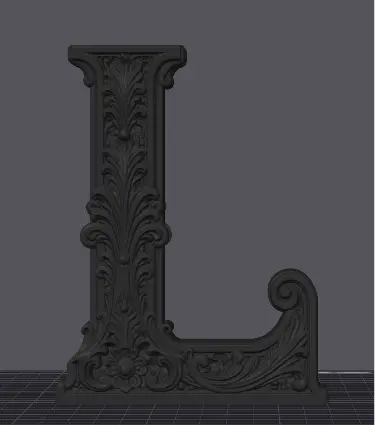 Gothic Baroque Initial Decor – A–Z | Personalized 3D Printed Letter Taylor 3D
