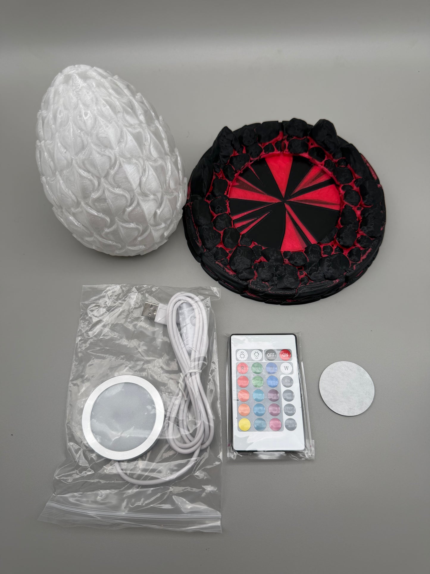 Ember Dragon Egg Color-Changing LED Lamp