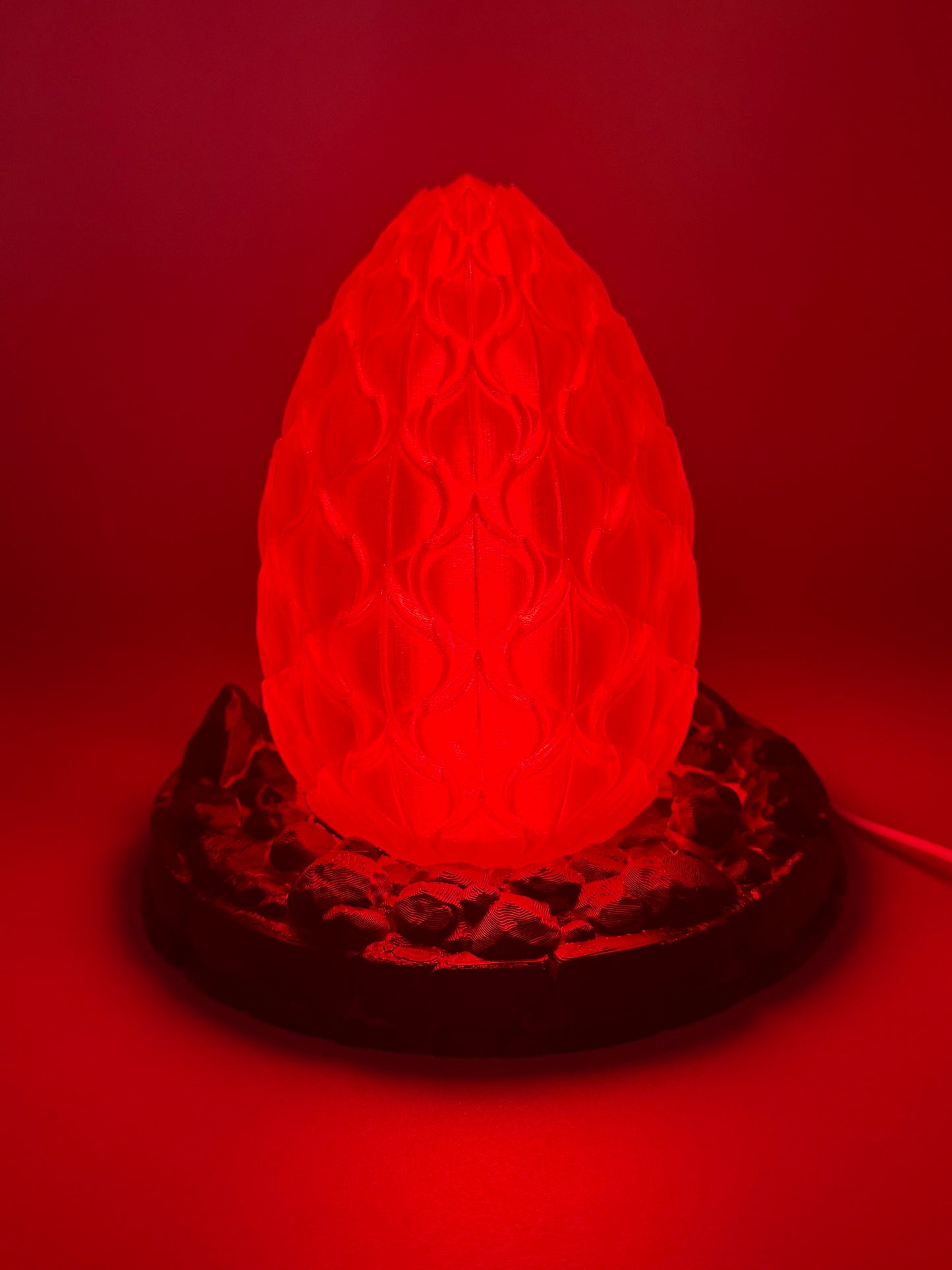 Ember Dragon Egg Color-Changing LED Lamp