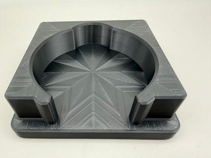 California Heritage Slate Coaster Set with 3D Printed Holder (Square)