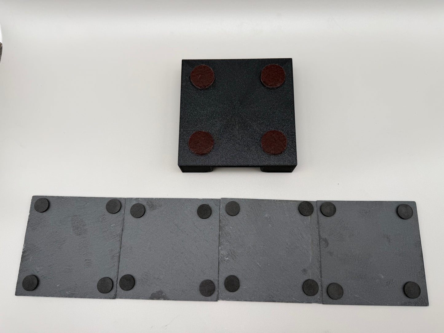 California 250th Anniversary Slate Coaster Set with PETG-GF Holder – 4 Piece