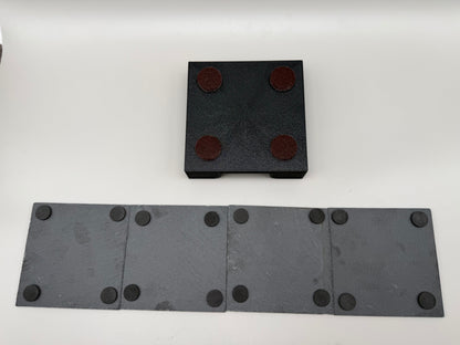 California 250th Anniversary Slate Coaster Set with PETG-GF Holder – 4 Piece