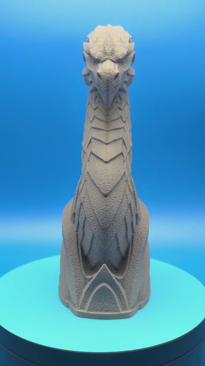 Ashen Dragon Guardian Statue
