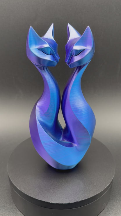 Cat Couple Sculpture
